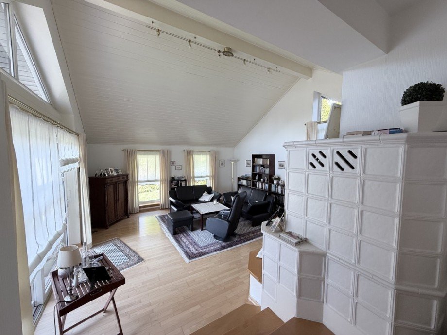 Blick vom Esszimmer in das Wohnzimmer Einfamilienhaus L�hne