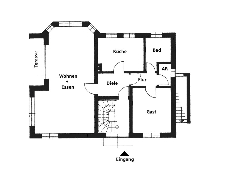 Grundriss EG Einfamilienhaus Bad Oeynhausen
