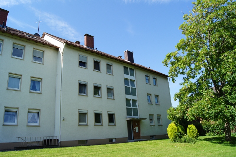 Frontansicht Etagenwohnung B�nde