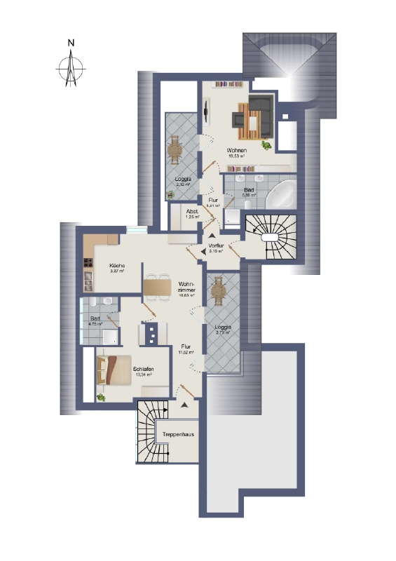 Dachgeschoss Haus Herford