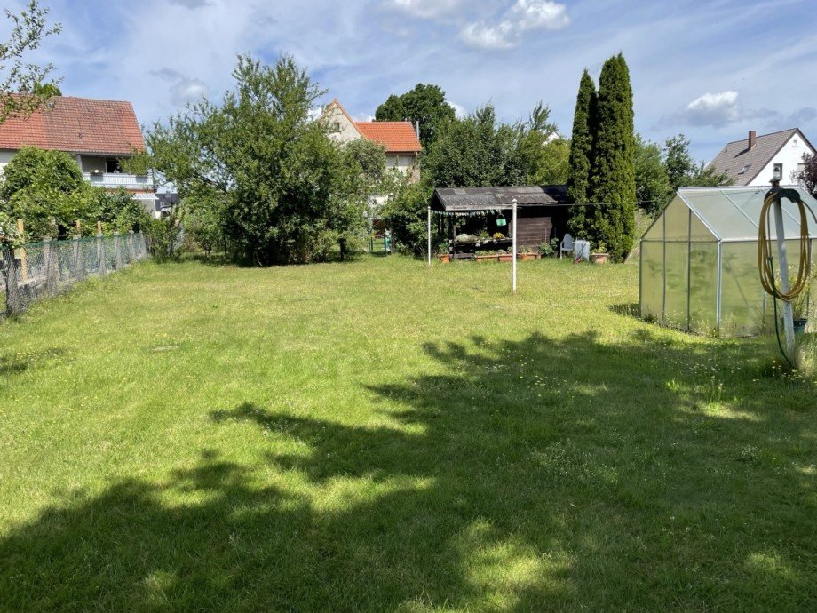 Blick zum Norden Grundst�ck L�hne
